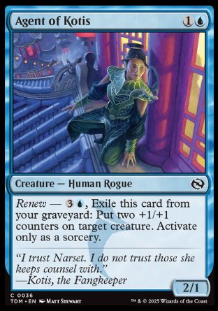 (036) Magic The Gathering Tarkir: Dragonstorm Single: Agent of Kotis  Common