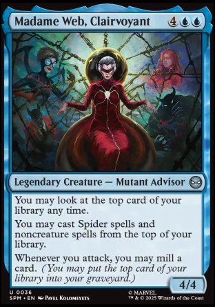 (036) Magic The Gathering Magic: The Gathering | Marvel's Spider-Man Single: Madame Web, Clairvoyant  Uncommon