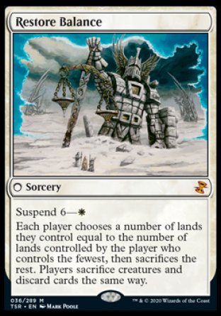 (036/289) Magic The Gathering Time Spiral Remastered Single: Restore Balance Holo Mythic