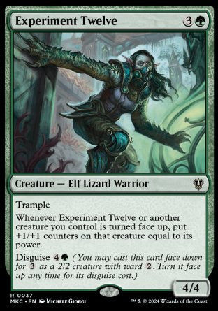 (037) Magic The Gathering Commander: Murders at Karlov Manor Single: Experiment Twelve Holo Rare