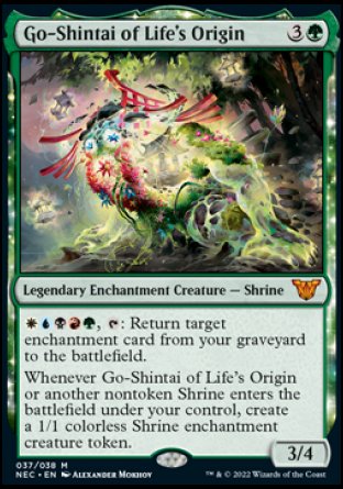 (037) Magic The Gathering Commander: Kamigawa: Neon Dynasty Single: Go-Shintai of Life's Origin (V.1)  Mythic