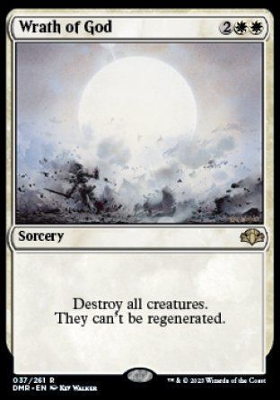 (037) Magic The Gathering Dominaria Remastered Single: Wrath of God Holo Rare