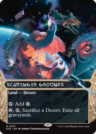 (037) Magic The Gathering Stellar Sights Single: Scavenger Grounds (V.1)  Rare
