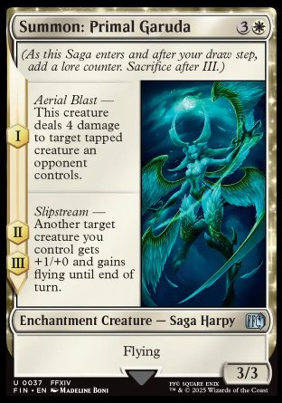 (037) Magic The Gathering Magic: The Gathering - FINAL FANTASY Single: Summon: Primal Garuda  Uncommon