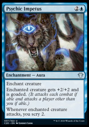 (037/322) Magic The Gathering Commander: Ikoria Single: Psychic Impetus  Uncommon