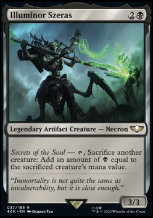 (037) Magic The Gathering Universes Beyond: Warhammer 40000 Single: Illuminor Szeras (V.1)  Rare