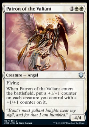 (037/361) Magic The Gathering Commander Legends Single: Patron of the Valiant  Uncommon