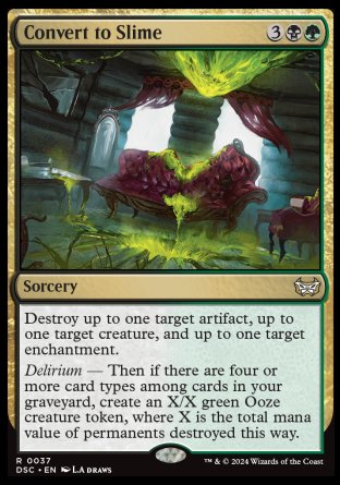 (037) Magic The Gathering Commander: Duskmourn: House of Horror Single: Convert to Slime  Rare