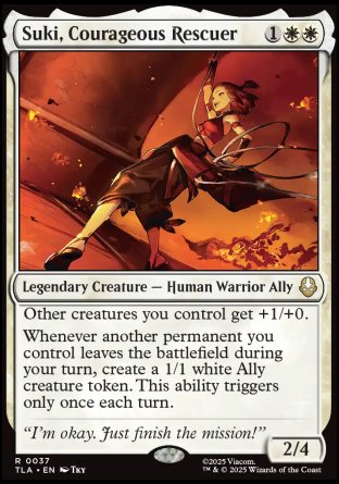 (037) Magic The Gathering Magic: The Gathering | Avatar: The Last Airbender Single: Suki, Courageous Rescuer  Rare