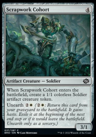(037) Magic The Gathering The Brothers' War Single: Scrapwork Cohort  Common