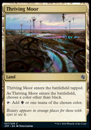 (037) Magic The Gathering Jumpstart Single: Thriving Moor  Common