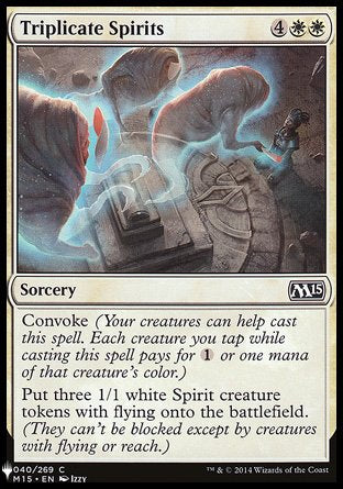 (040) Magic The Gathering The List Single: Triplicate Spirits  Common