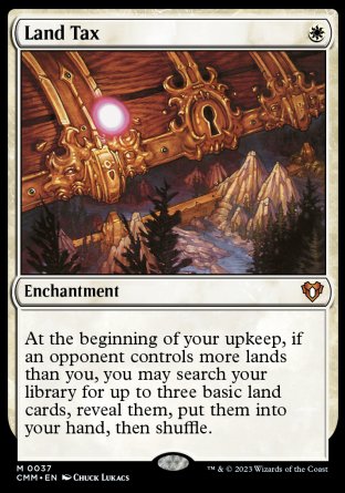 (037) Magic The Gathering Commander Masters Single: Land Tax Holo Mythic