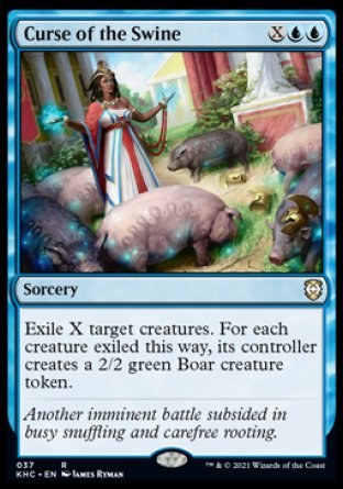(037) Magic The Gathering Commander: Kaldheim Single: Curse of the Swine  Rare