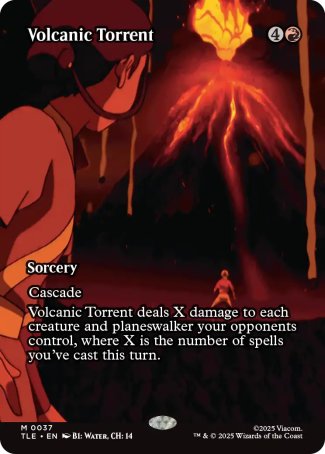 (037) Magic The Gathering Magic: The Gathering | Avatar: The Last Airbender: Eternal Single: Volcanic Torrent Holo Mythic