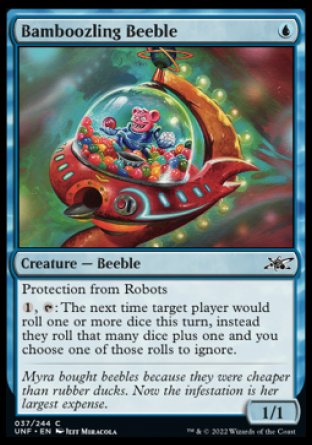 (037) Magic The Gathering Unfinity Single: Bamboozling Beeble  Common