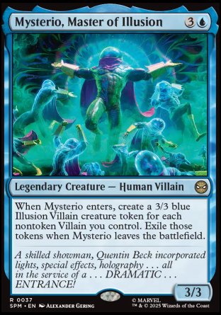 (037) Magic The Gathering Magic: The Gathering | Marvel's Spider-Man: Promos Single: Mysterio, Master of Illusion  Rare