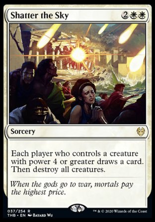 (037/254) Magic The Gathering Theros Beyond Death Single: Shatter the Sky Holo Rare