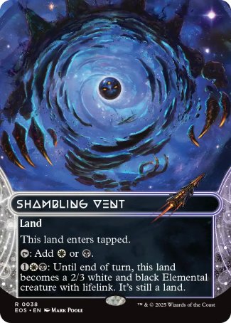 (038) Magic The Gathering Stellar Sights Single: Shambling Vent (V.1) Holo Rare