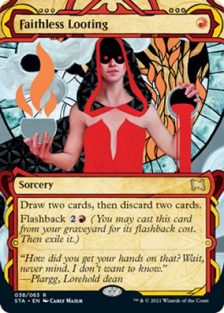 (038) Magic The Gathering Mystical Archive Single: Faithless Looting (V.1) Holo Rare
