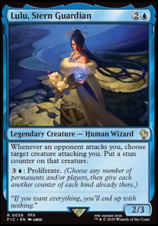 (038) Magic The Gathering Commander: Magic: The Gathering - FINAL FANTASY Single: Lulu, Stern Guardian  Rare