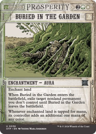 (038) Magic The Gathering Breaking News Single: Buried in the Garden  Uncommon