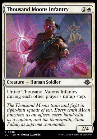 (038) Magic The Gathering The Lost Caverns of Ixalan Single: Thousand Moons Infantry  Common