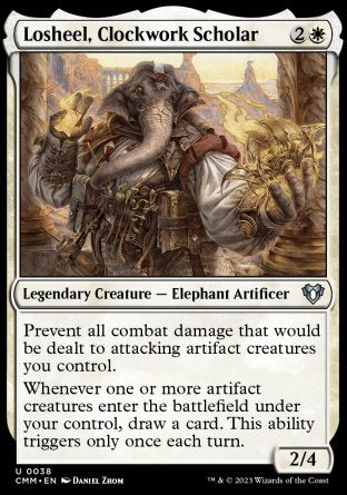 (038) Magic The Gathering Commander Masters Single: Losheel, Clockwork Scholar  Uncommon