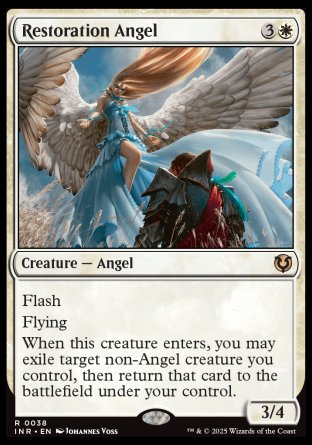 (038) Magic The Gathering Innistrad Remastered Single: Restoration Angel  Rare