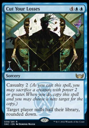 (038) Magic The Gathering Streets of New Capenna Single: Cut Your Losses  Rare