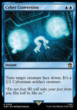 (038) Magic The Gathering Universes Beyond: Doctor Who Single: Cyber Conversion  Rare