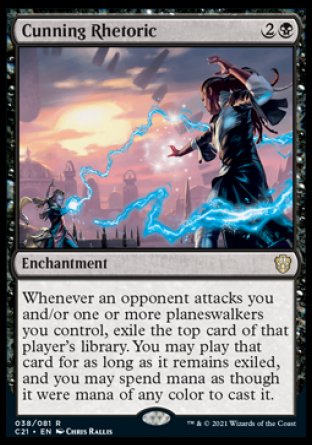 (038) Magic The Gathering Commander: Strixhaven Single: Cunning Rhetoric  Rare