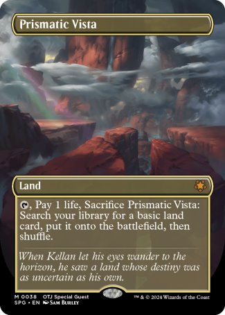 (038) Magic The Gathering Special Guests Single: Prismatic Vista Holo Mythic