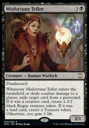(038) Magic The Gathering Commander: Streets of New Capenna Single: Misfortune Teller Holo Rare
