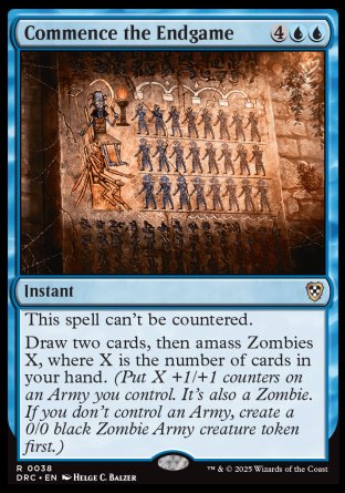 (038) Magic The Gathering Commander: Aetherdrift Single: Commence the Endgame  Rare