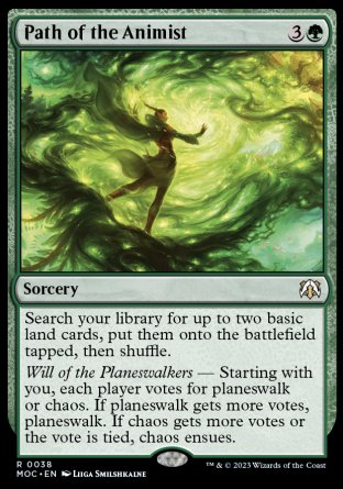 (038) Magic The Gathering Commander: March of the Machine Single: Path of the Animist  Rare