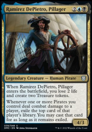 (038) Magic The Gathering Commander: Dominaria United Single: Ramirez DePietro, Pillager  Uncommon