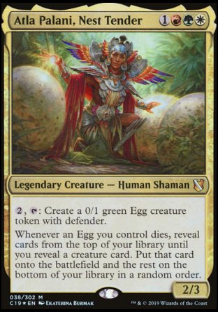 (038) Magic The Gathering Commander 2019 Single: Atla Palani, Nest Tender  Mythic