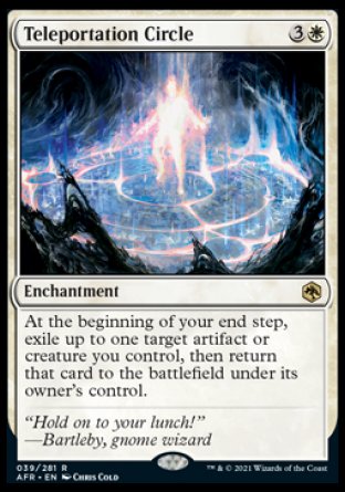 (039) Magic The Gathering Adventures in the Forgotten Realms Single: Teleportation Circle Holo Rare