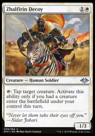 (039/254) Magic The Gathering Modern Horizons Single: Zhalfirin Decoy  Uncommon