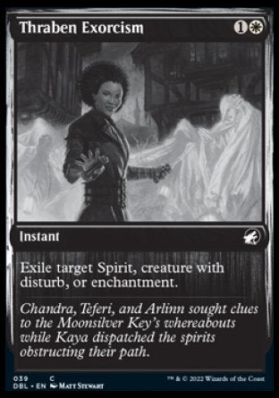 (039) Magic The Gathering Innistrad: Double Feature Single: Thraben Exorcism  Common