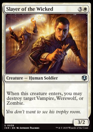 (039) Magic The Gathering Innistrad Remastered Single: Slayer of the Wicked Holo Uncommon