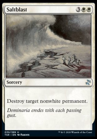 (039/289) Magic The Gathering Time Spiral Remastered Single: Saltblast  Uncommon