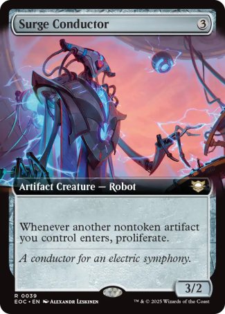 (039) Magic The Gathering Commander: Edge of Eternities: Extras Single: Surge Conductor  Rare