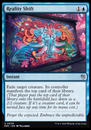 (039) Magic The Gathering Commander: Aetherdrift Single: Reality Shift  Uncommon
