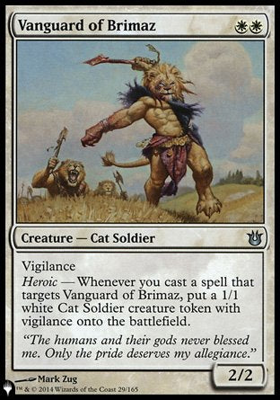(029) Magic The Gathering The List Single: Vanguard of Brimaz  Uncommon