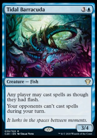 (039/322) Magic The Gathering Commander: Ikoria Single: Tidal Barracuda  Rare