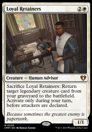 (039) Magic The Gathering Commander Masters Single: Loyal Retainers Holo Mythic