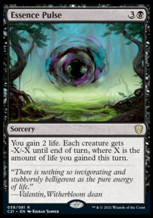 (039) Magic The Gathering Commander: Strixhaven Single: Essence Pulse  Rare