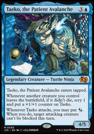 (039) Magic The Gathering Foundations Jumpstart Single: Taeko, the Patient Avalanche  Mythic